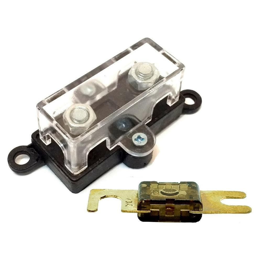 Porta Fusível Acrílico Universal Midi e Fusível 70 Amperes