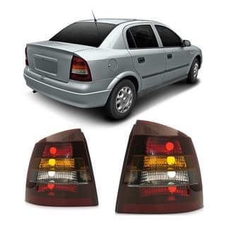 Lanterna Traseira Astra Sedan 1998 1999 2000 2001 2002 Tricolor Lente Lisa