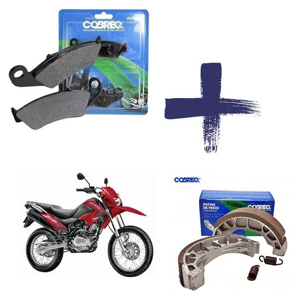 Kit Freio dianteiro + Traseiro NXR BROS 150 2005 a 2013