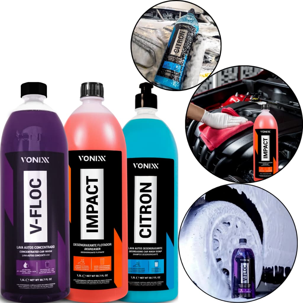 Kit Para Limpeza Pesada Impact Citron V-floc 1,5l Vonixx