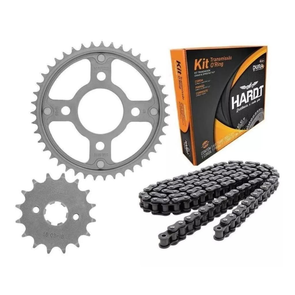 Kit Relação Transmissão Cg Titan Fan 150 04-18 Com Retentor