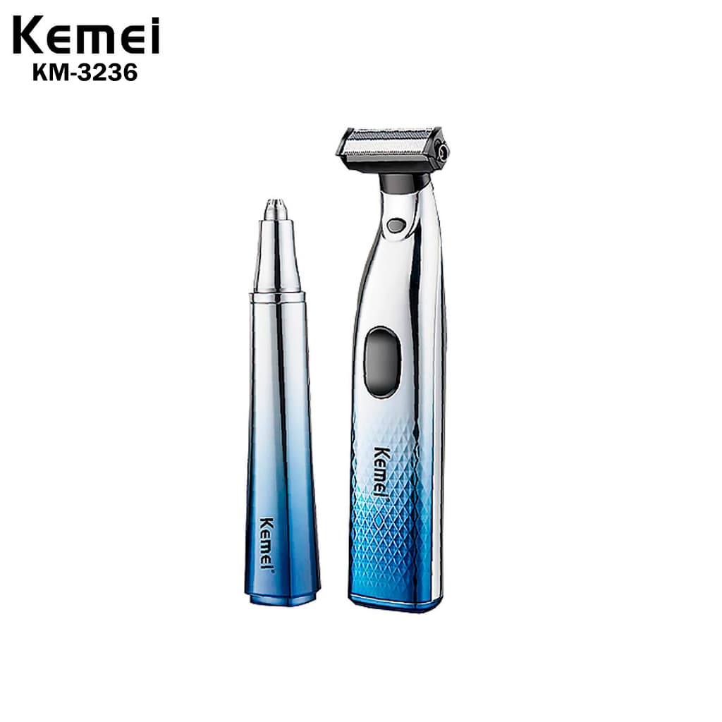 Kemei Portátil Aparador De Pêlos De Nariz Elétrico, Remover Kit, Shaver para Homens, km-3236