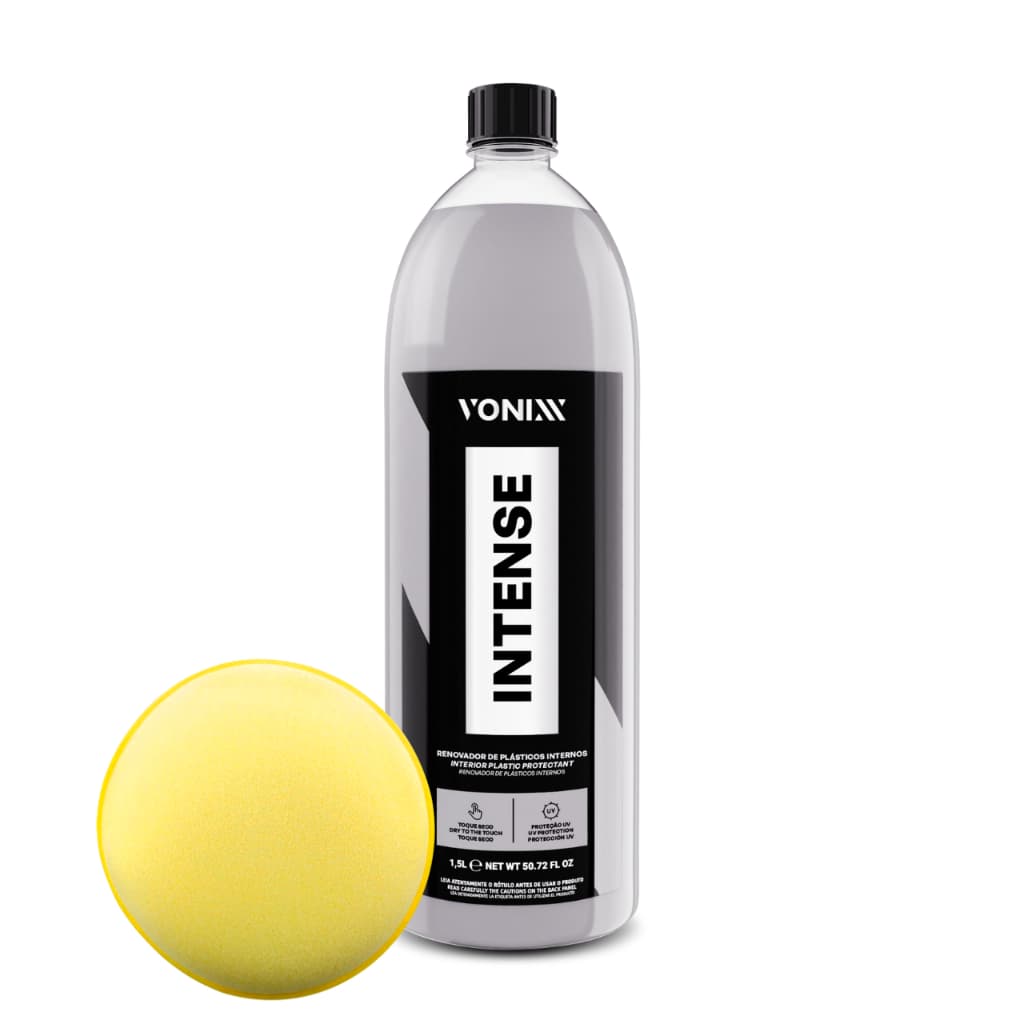 Intense 1,5L Vonixx Restaurador de Plasticos Internos Renova Plasticos Painel Porta Protege Protecao Intensa Vonix Plastico