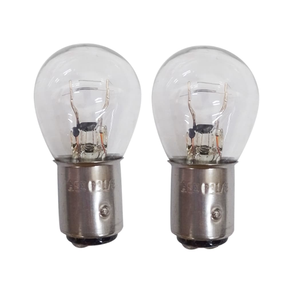 KIT LAMPADA COMUM SIMPLES 1034 CLEAR 2 POLOS P21W 12V CRISTAL CARRO CAMINHÃO