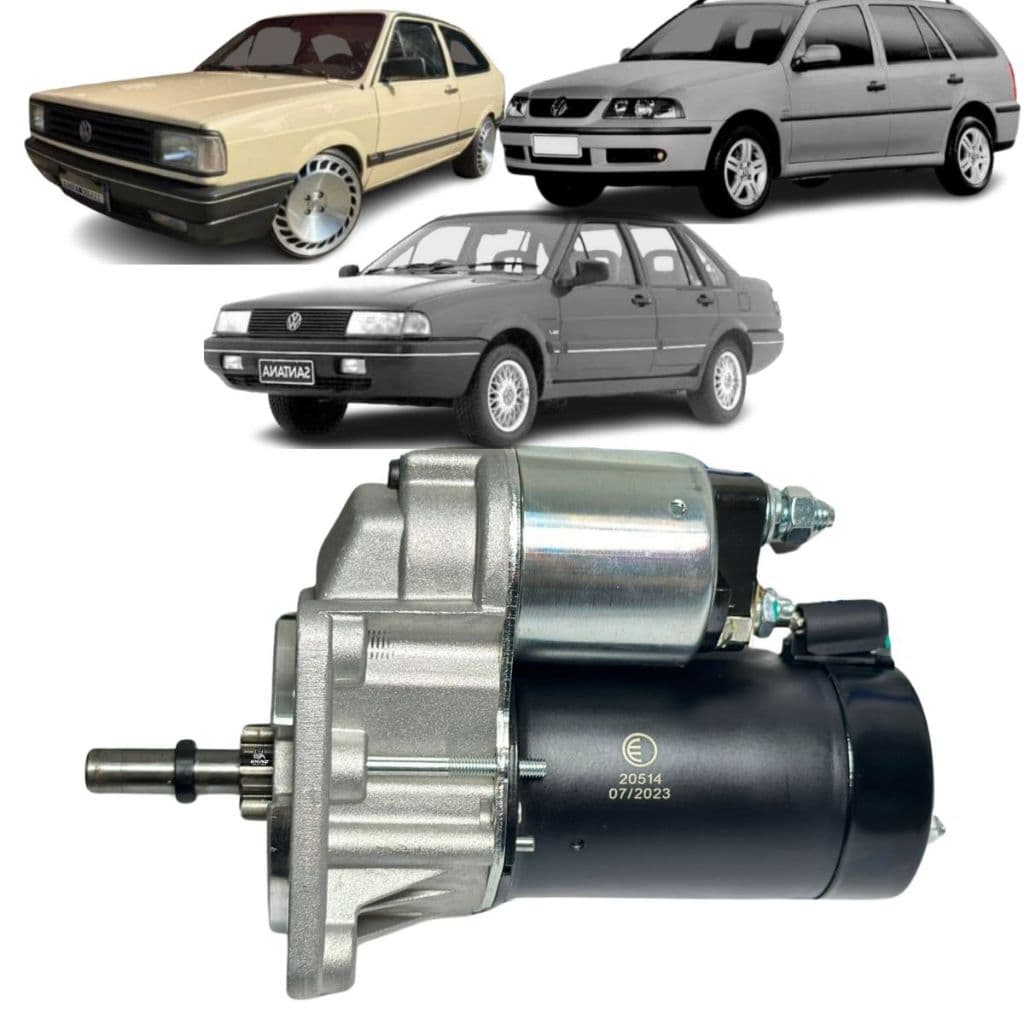 Motor Partida Arranque Gol Santana Saveiro Parati 1.6 1.8 2.0 AP 8V Até 2000
