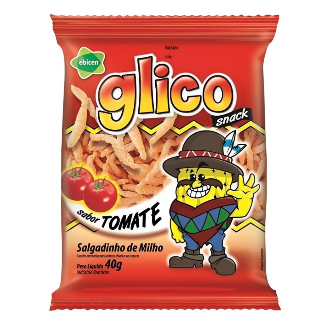Salgadinho Snack Glico Assado Tomate 40g - Ebicen