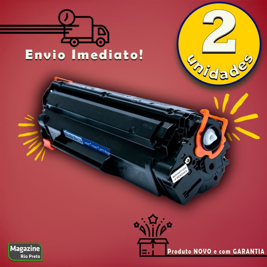 KIT 2 Toner Compatível CE285A CB435A CB436A 85A | P1005 P1505 M1120 M1212 M1130 P1102w 1102w 1102