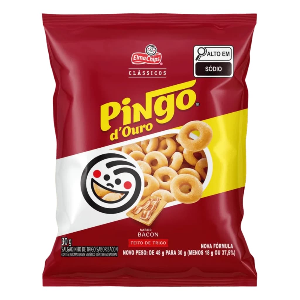 Salgadinho Pingo D'ouro Bacon 30g Elma Chips