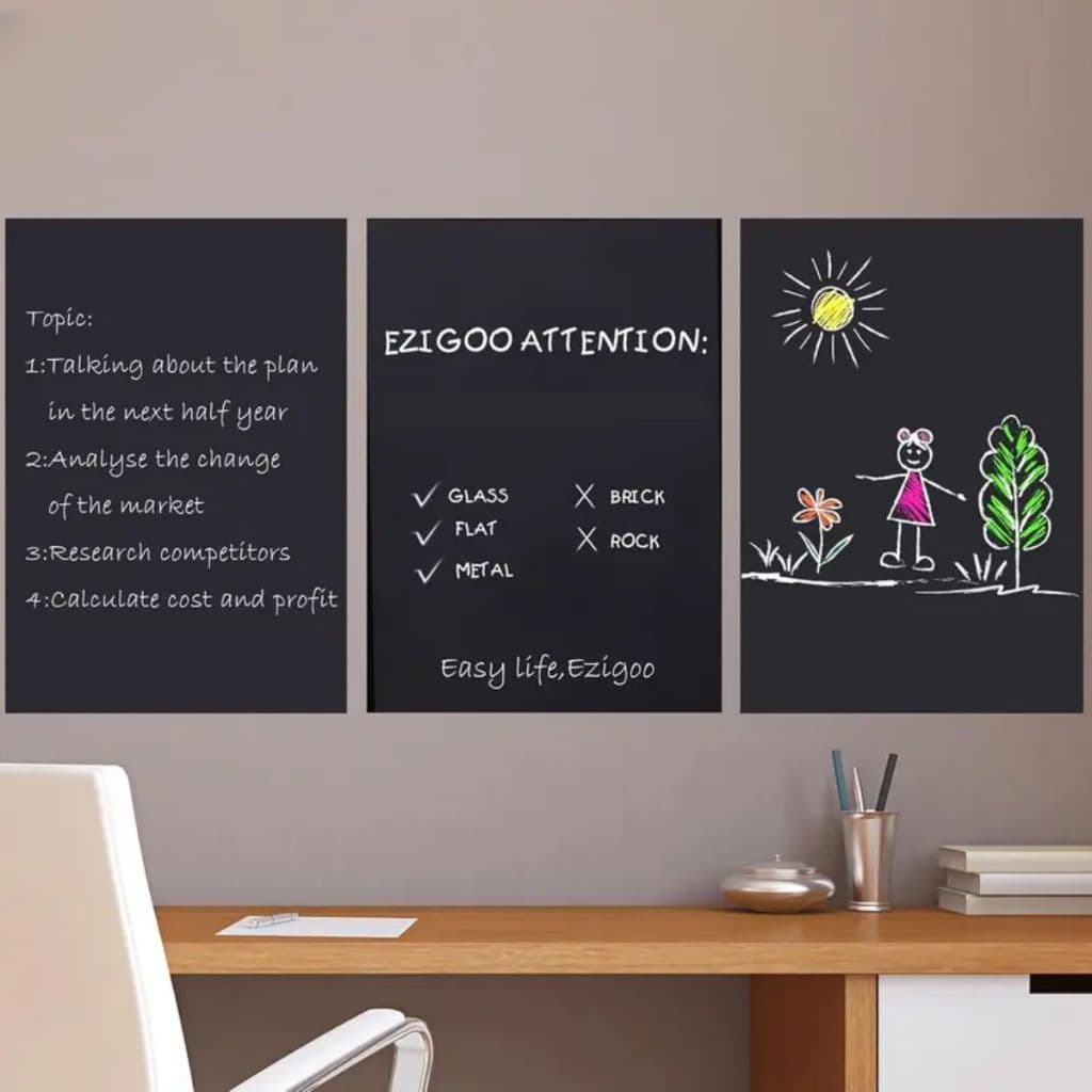 Papel de Parede Adesivo Lousa Escolar Preto e Verde 10 Metros Papel Adesivo Decoração Lousa Infantil