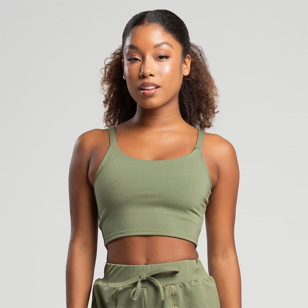 Top Cropped Academia Feminino com Alcinha - Fitness, Musculação, Caminhada e Estilo