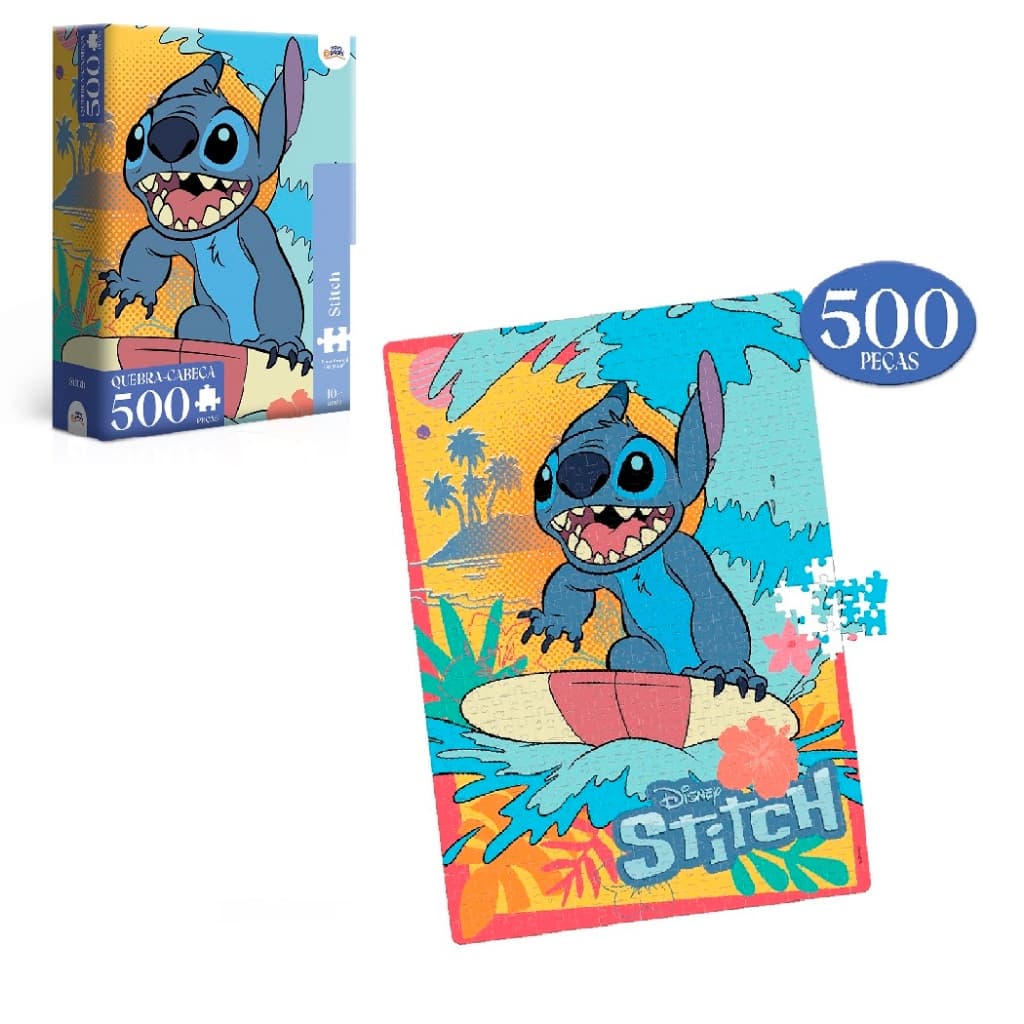 Quebra Cabeça Disney Lilo & Stitch 500 Peças - Toyster 8091