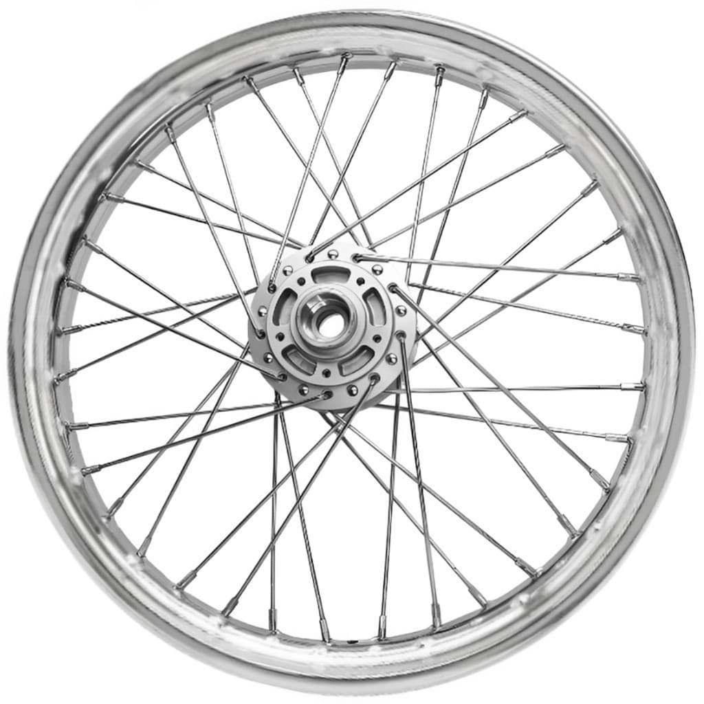 Roda Aro Calha Jante Folha Dianteira Raio 4mm Cromado Fan 125 2009/2023 Freio Á Disco