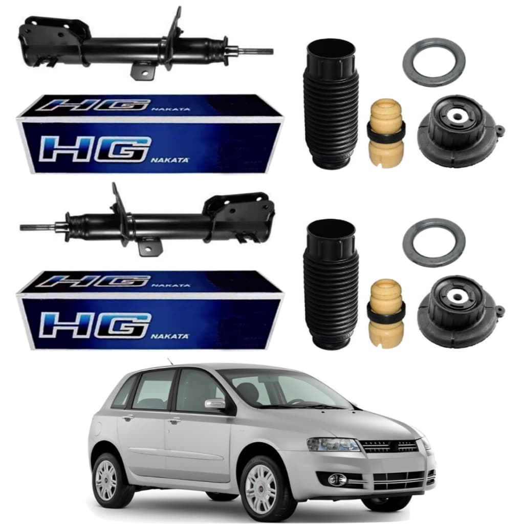 PAR AMORTECEDOR DIANTEIRO STILO 2002 A 2010 ORIGINAL NAKATA + KITS