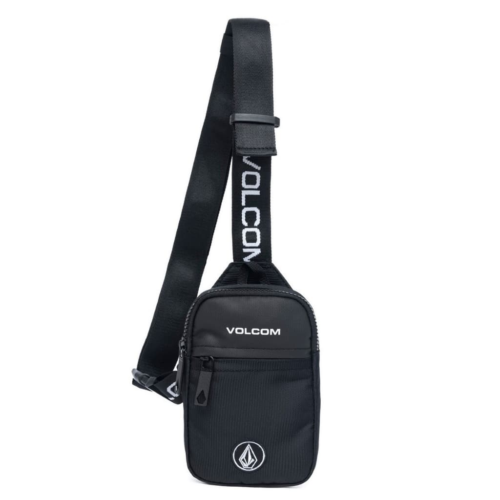 Bolsa Shoulder Bag Volcom Compartimentos Reforçada Preta