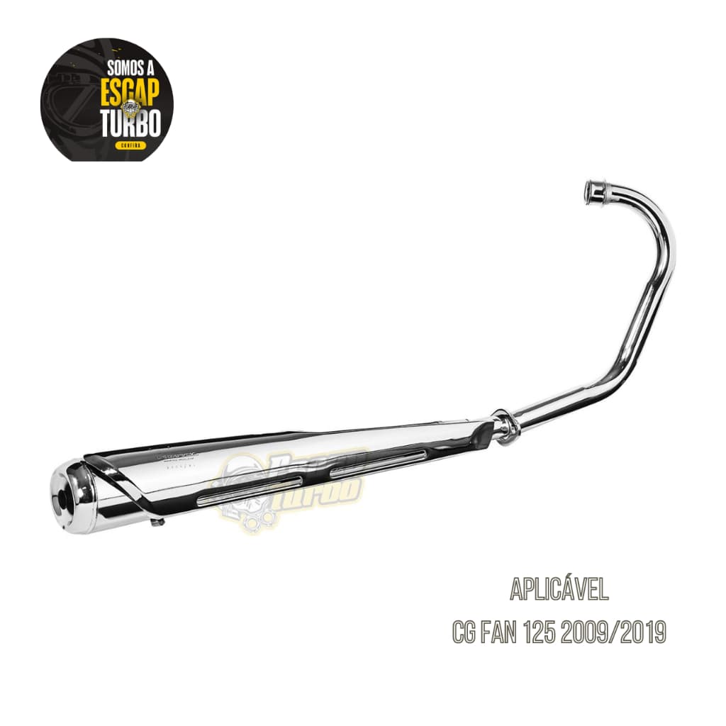 Escapamento Fan 125 2009/2019 C/protetor Modelo Turuna