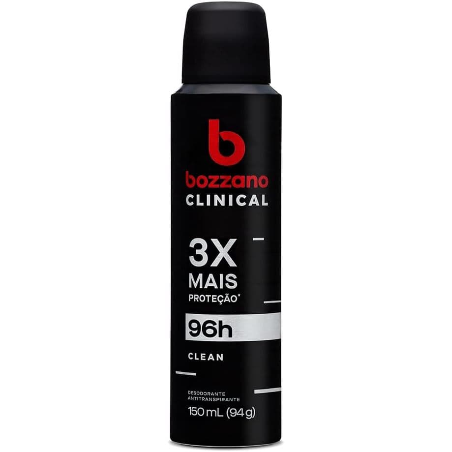 Desodorante Antitranspirante Bozzano Aerossol Clinical Clean Com 150ml