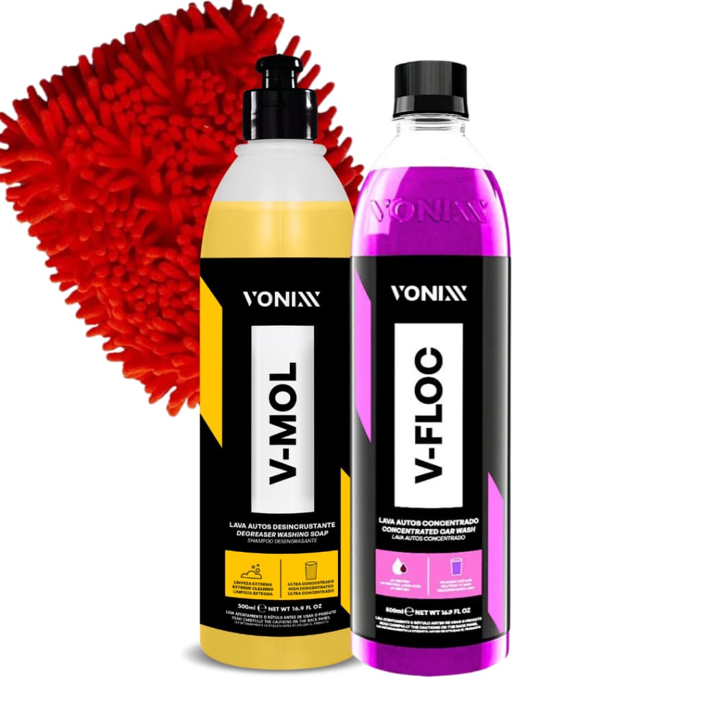 Kit Vonixx para Lavagem Automotiva Sh Vfloc Vmol