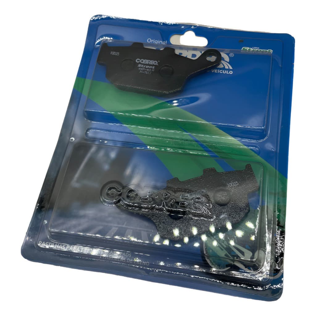 PASTILHA FREIO TRASEIRO COBREQ ( N-1617 ) HONDA X-ADV / CB300 / CBR250 R ( SEM ABS )