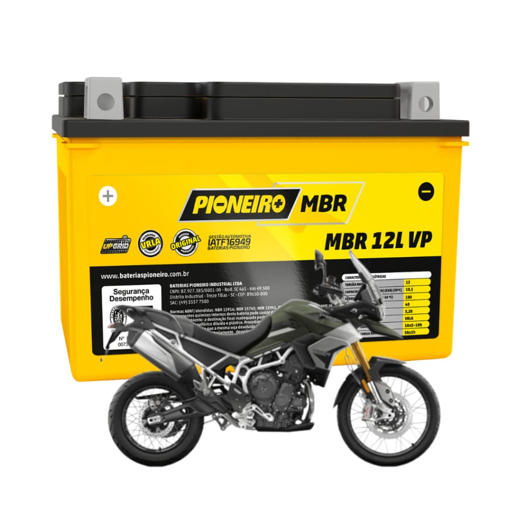 Bateria moto Tiger 900 Pioneiro 12lvp 12v 10,01ah