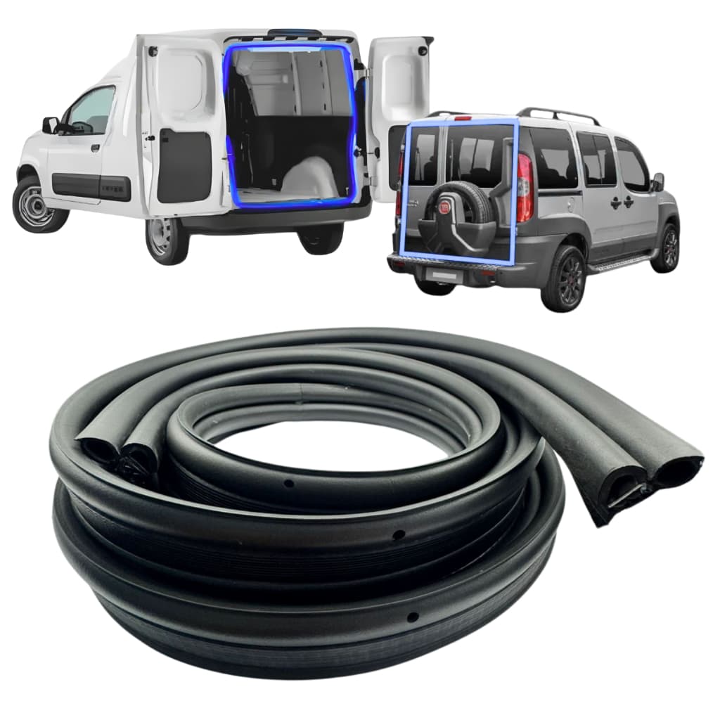 Borracha Porta malas Fiorino Nova 2014 a 2022 e Doblo todas