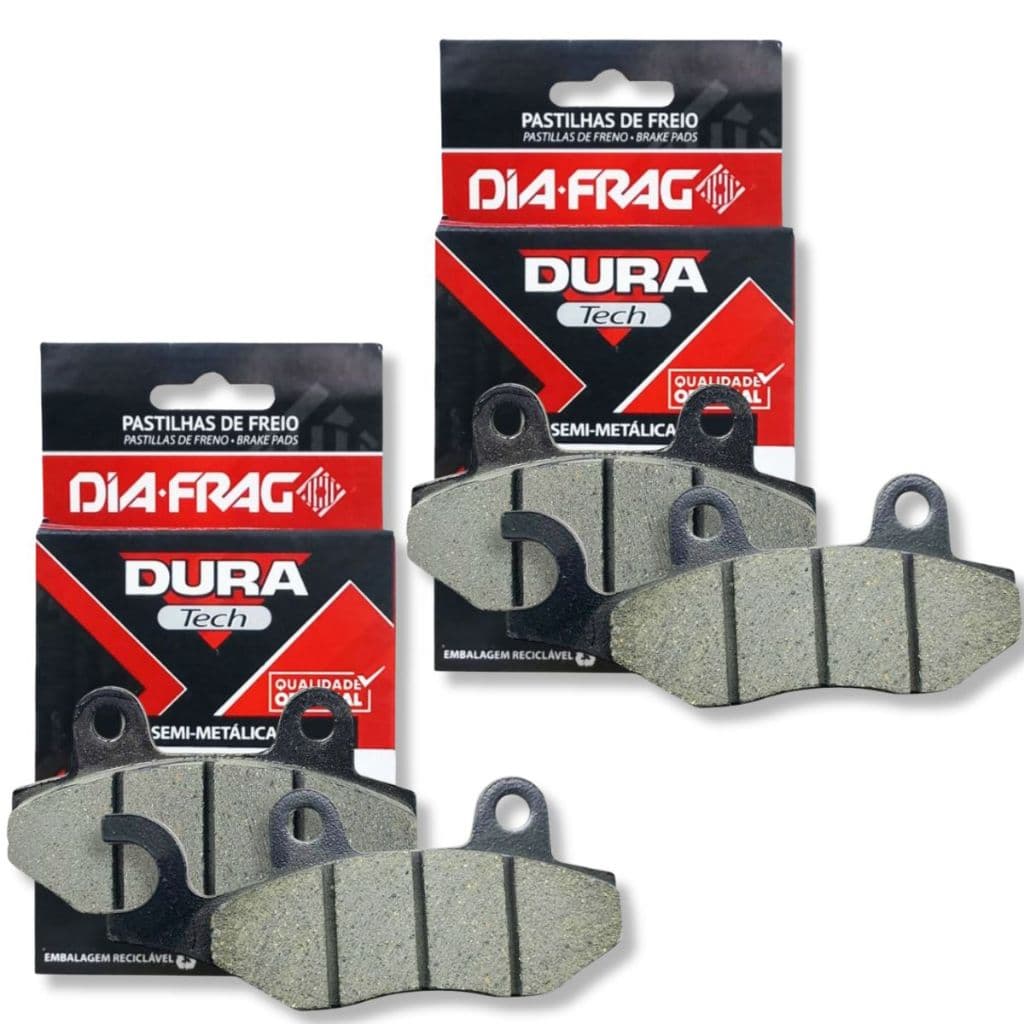 Kit Pastilhas de Freio P/ Dafra Citycom 300i 2010-2016 Diafrag