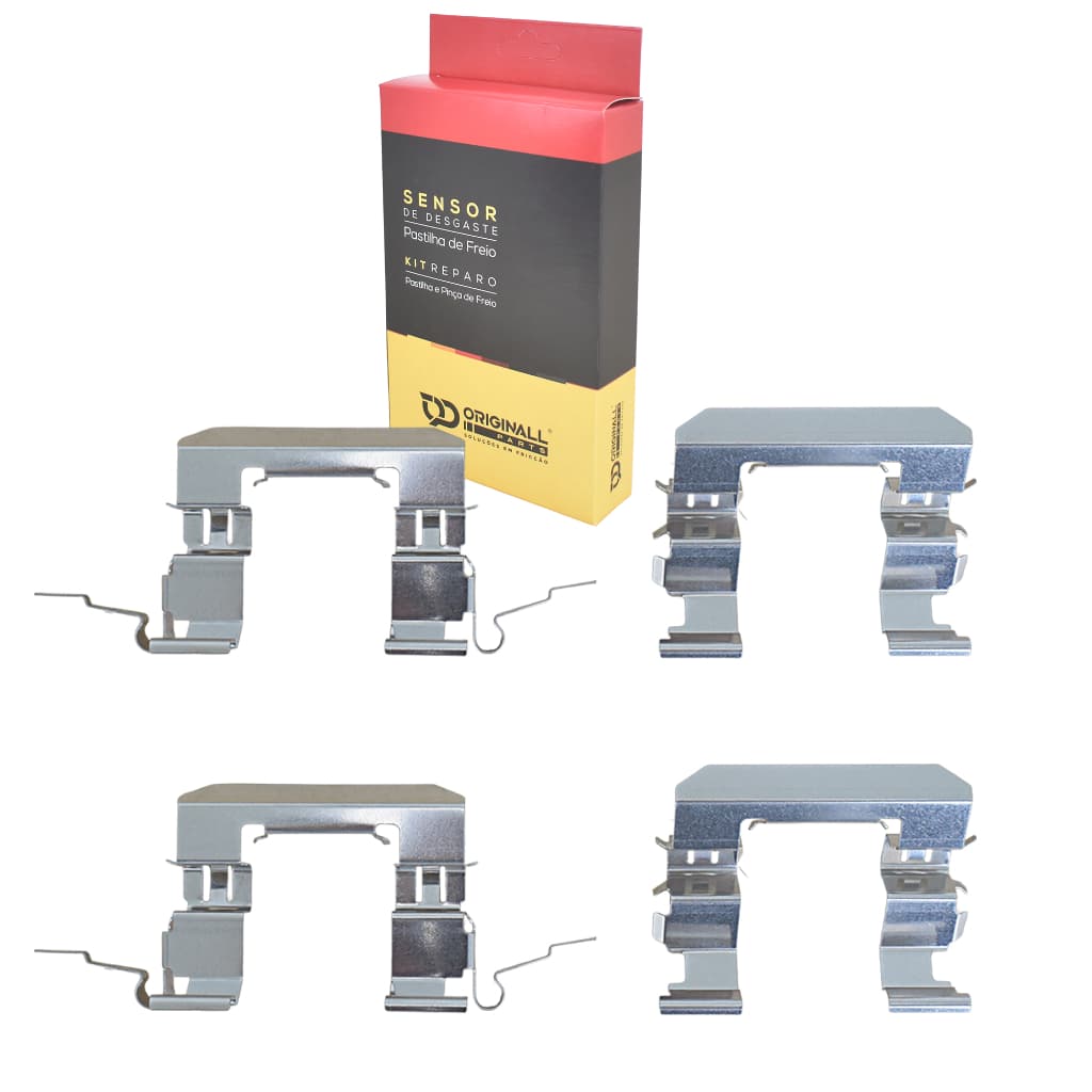 Kit 4 Trava Mola Pastilha Freio Dianteiro Nissan Sentra 2007 A 2020 Suzuki SX4 2009 a 2015