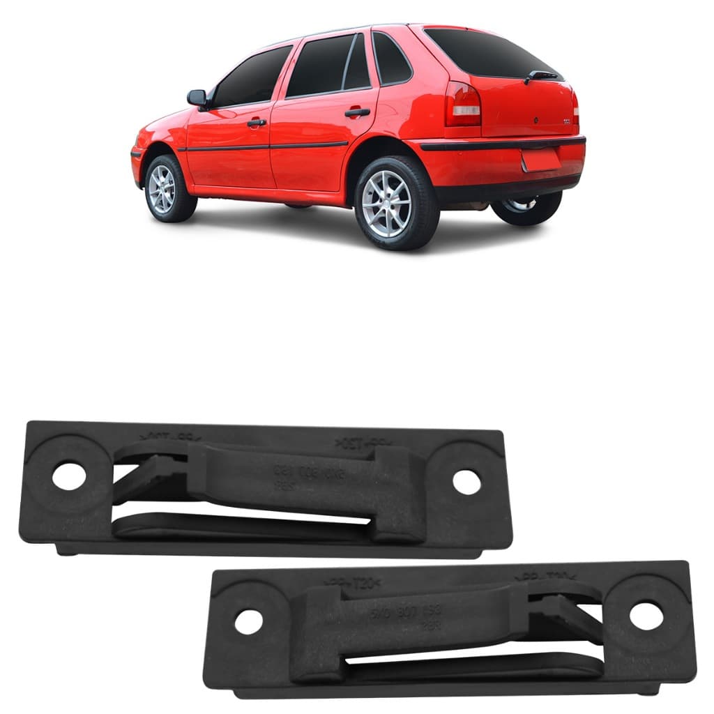 Par Suporte Guia Parachoque Traseiro Gol G3 1999 2000 2001 2002 2003 2004 2005 Fase II