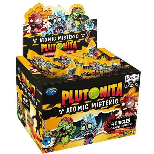 Chiclete Plutonita Atomic Misterio Ácido 396g Arcor