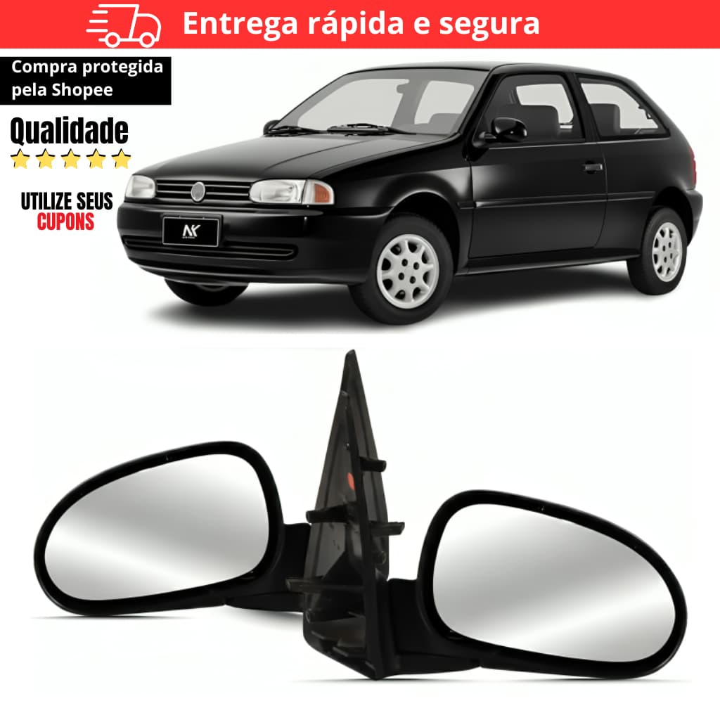 Par/Un Retrovisor Gol Parati G2 Bola 1995 96 97 98 1999 2 Portas