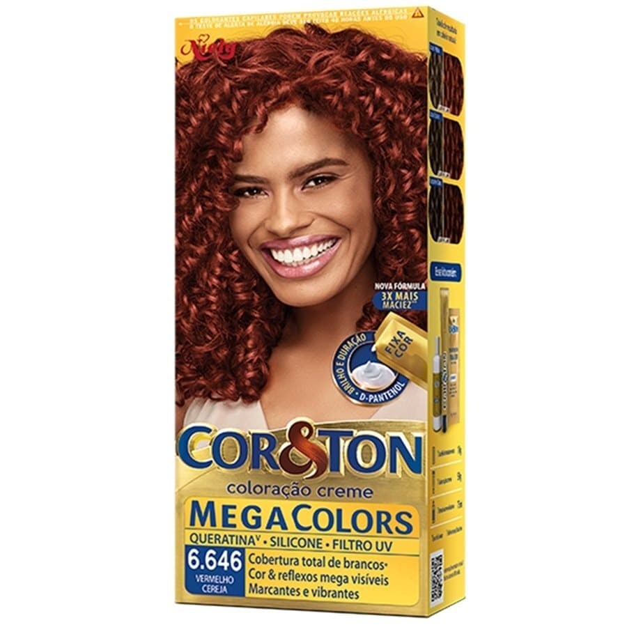 Tintura Cor&Ton Niely 6.646 Vermelho Cereja