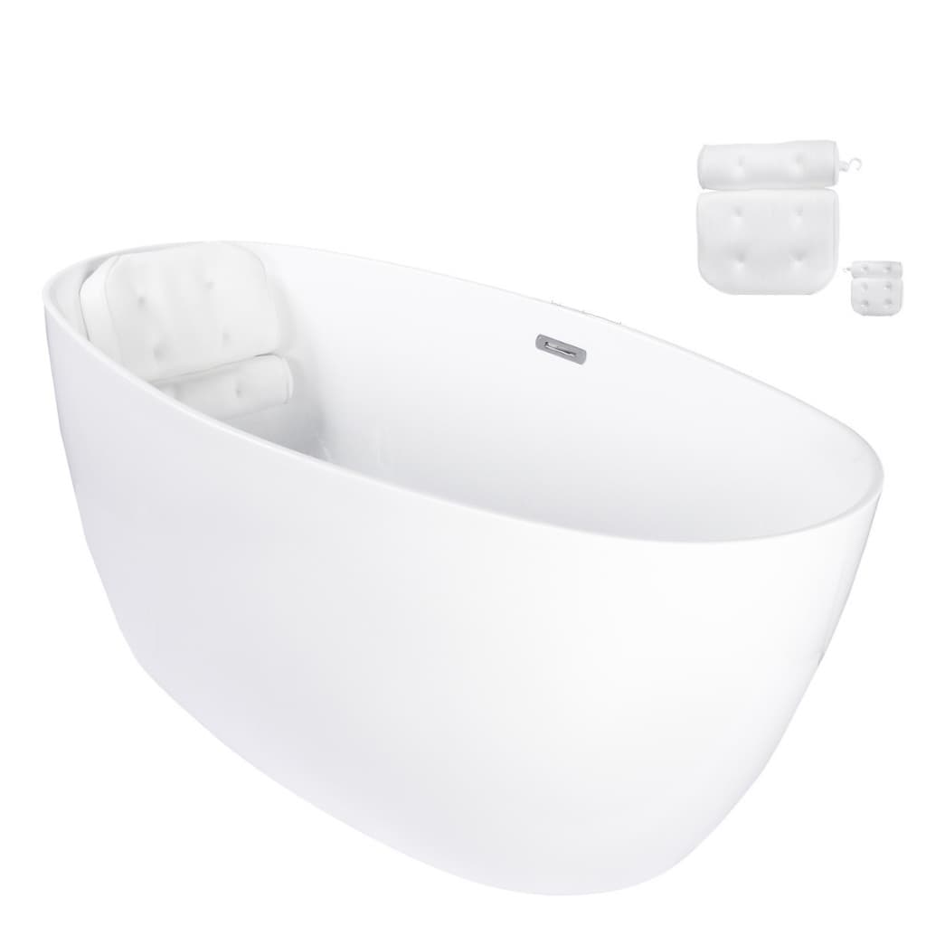 Banheira de Imersão Freestanding 1,50m em Acrílico Branco Premium