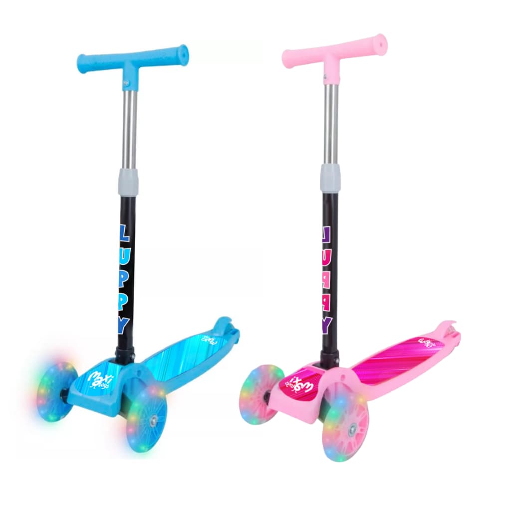 Patinete Infantil Dobrável 3 Rodas Led Luppy Maxi Toys