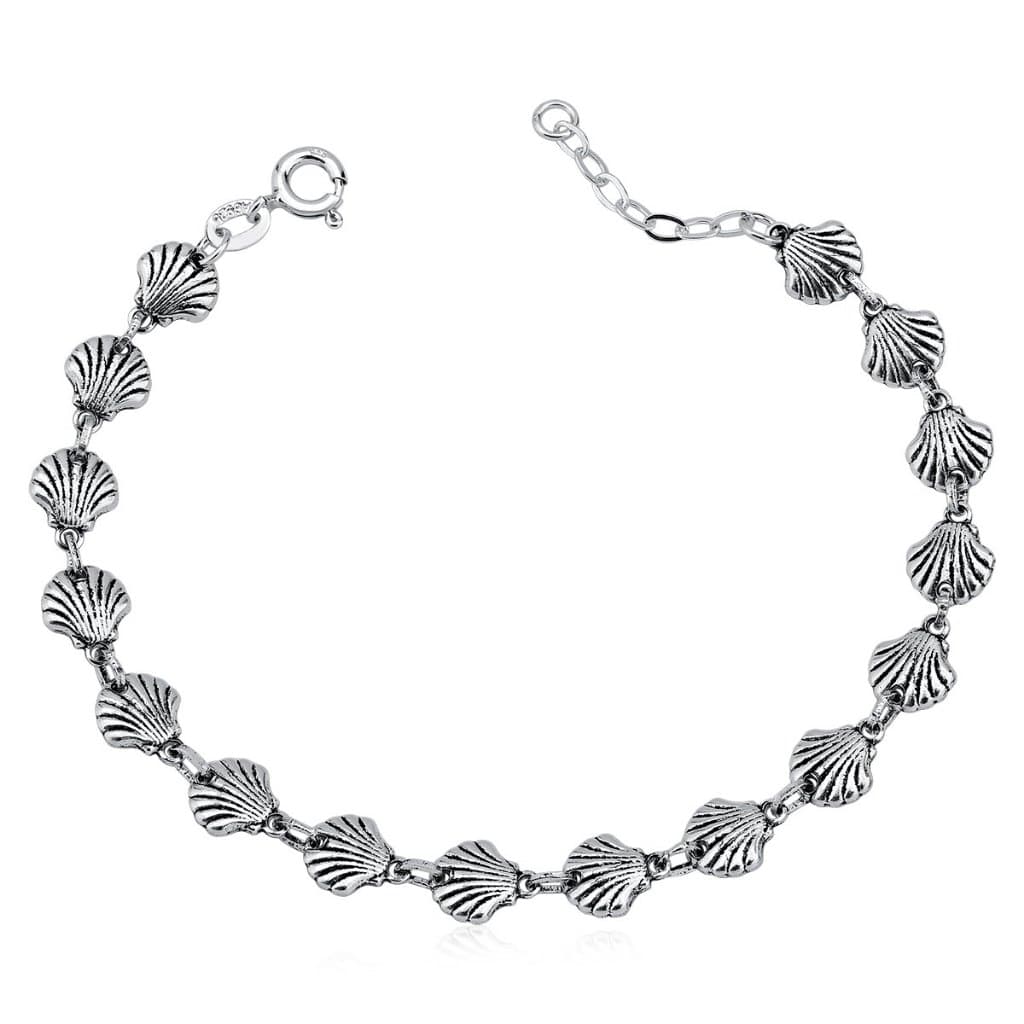 Pulseira Bali Conchas do Mar em Prata 925