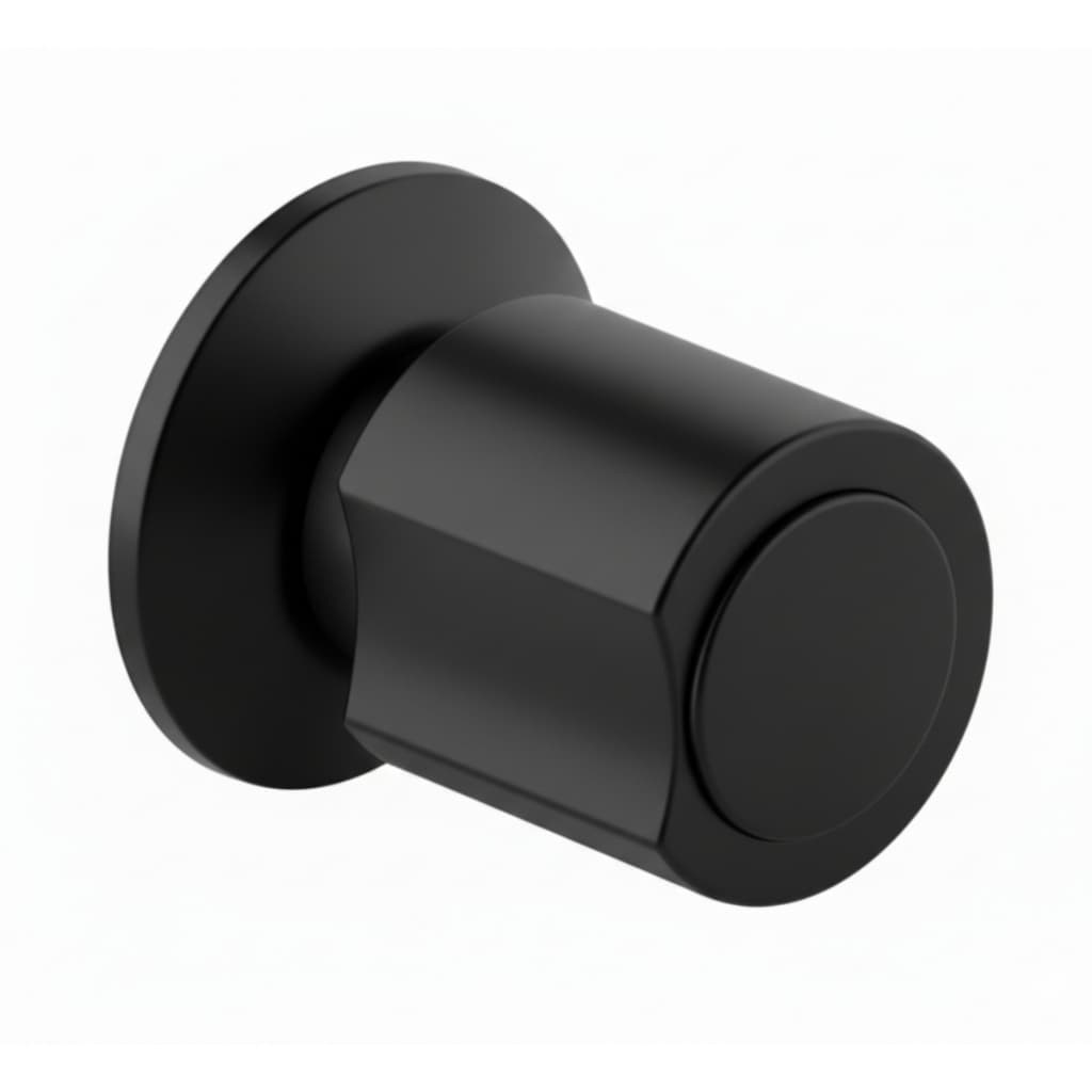 Acabamento Registro Banheiro Lavado C40 Fit Preto Fosco Padrão Compatível Docol 1/2 3/4