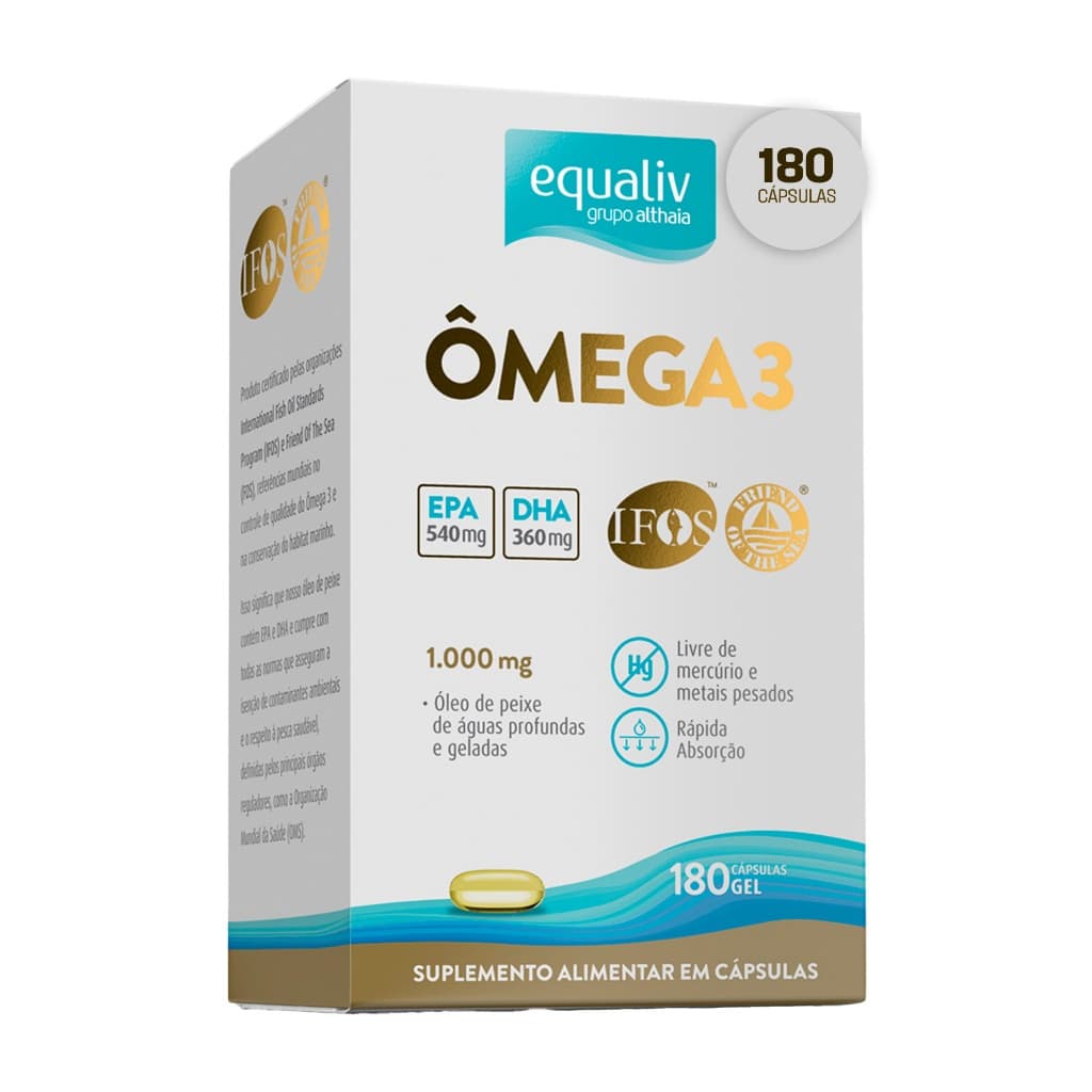 Equaliv Ômega 3 - 180 Cápsulas