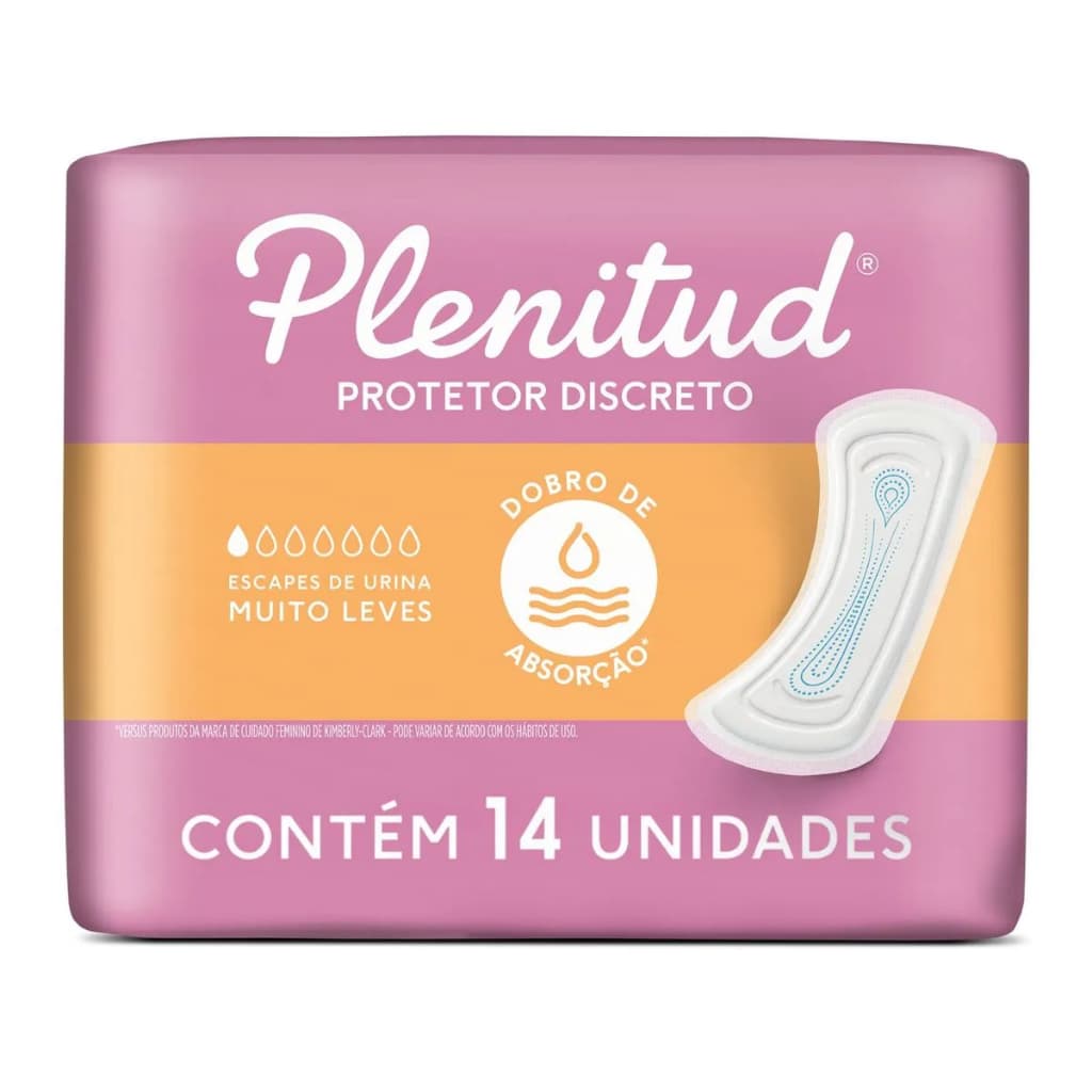 Protetor Diário Discreto Plenitud Femme Escapes Leves Com 14 Unidades