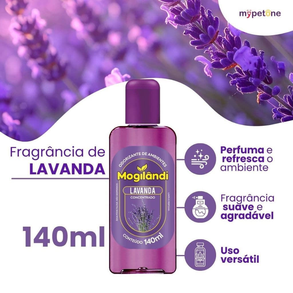 Óleo Odorizante de Ambientes Frescor Lavanda Mogilândi 140ml
