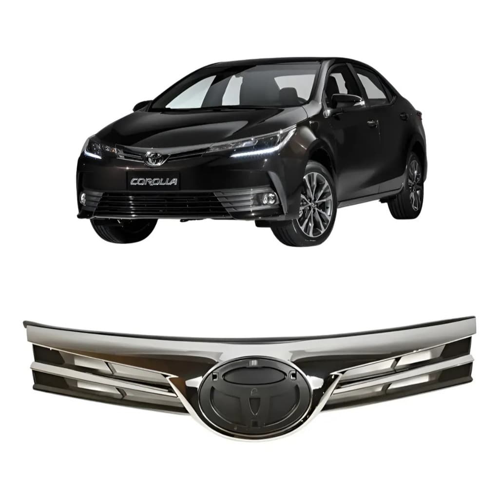 Grade Dianteira Cromada Corolla 2017 2018 2019