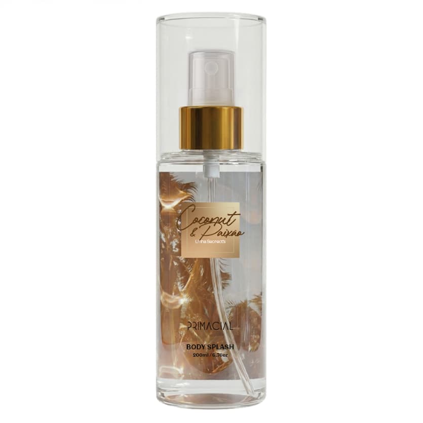 BODY SPLASH FEMININO COCONUT & PAIXÃO 200ML - PRIMACIAL PERFUME FRUTADO ADOCICADO