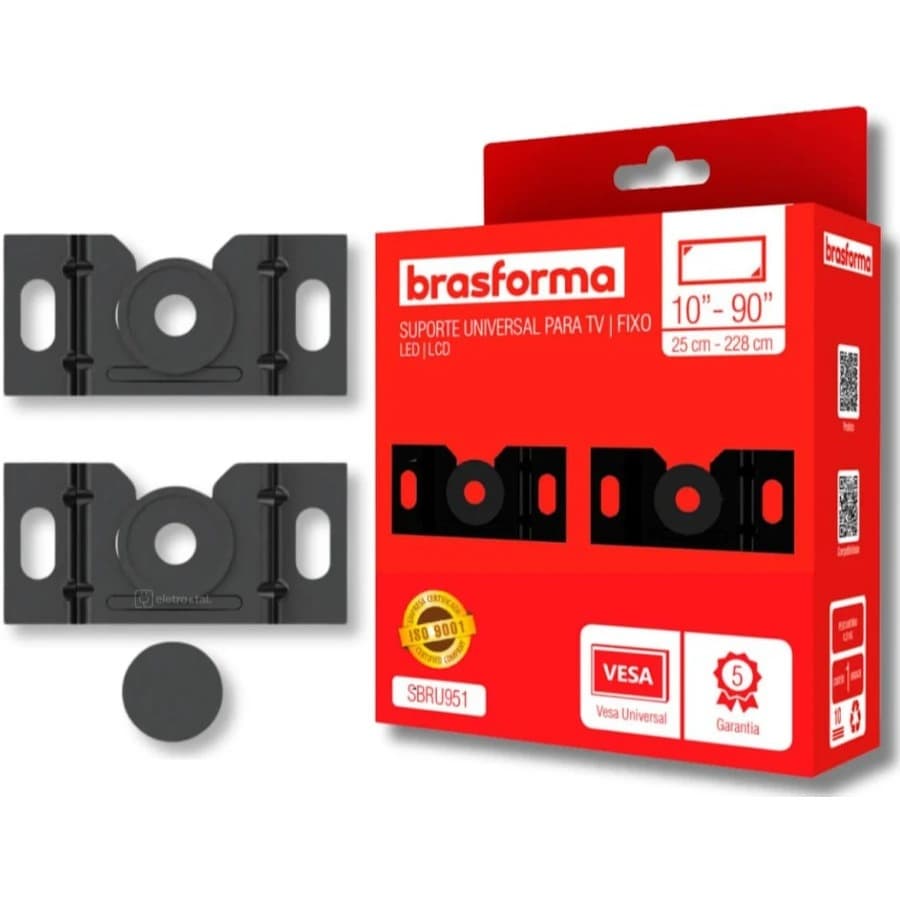 Suporte Sbru951 Fixo Parede até 90 Polegadas Brasforma