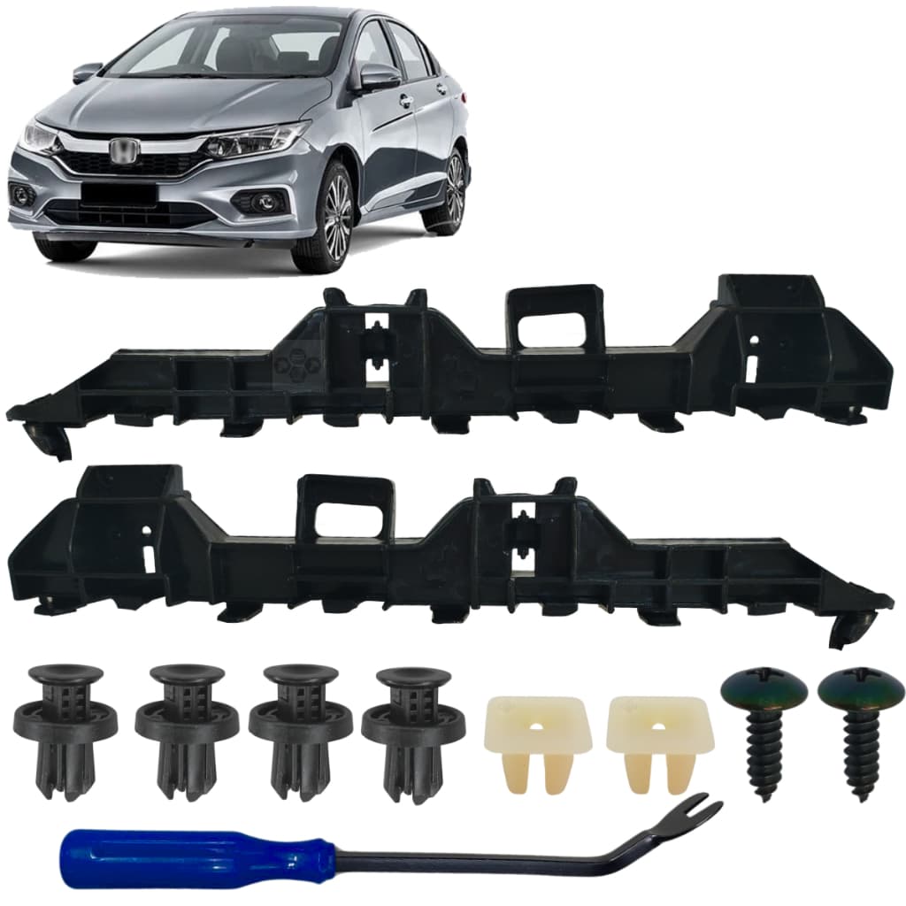 Guia Suporte do Parachoque Dianteiro para honda City 2015 2016 2017 2018  kit Garra com grampos