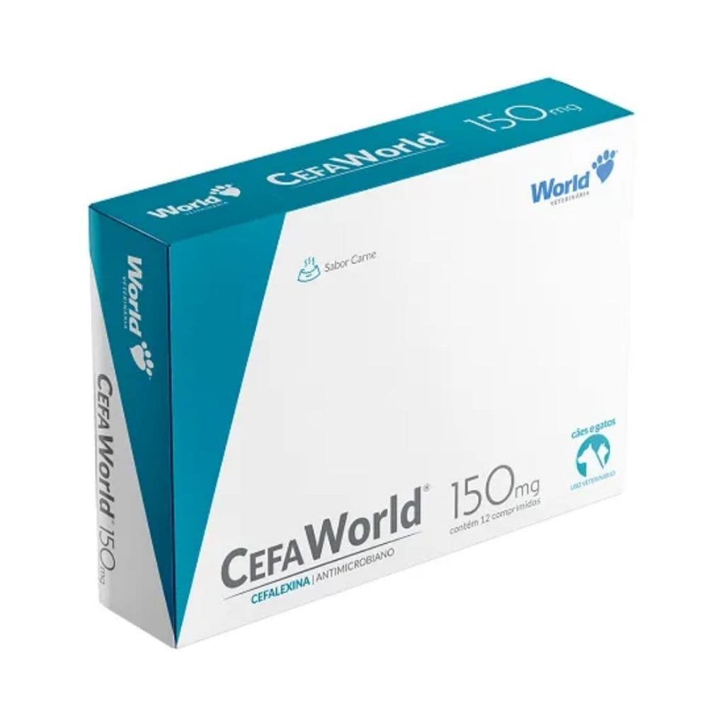 CefaWorld 150 mg Cães e Gatos Com 12 Comprimidos - World