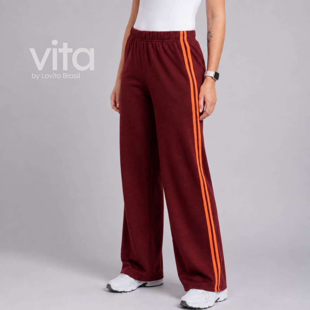 Lovito Calça Esportiva Com Vivo Contrastante SPB16701700
