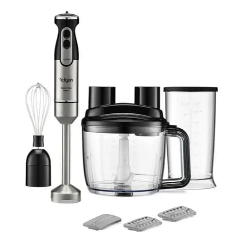 Mixer 5 em 1 Inox 1000W Elgin Processador Fatiador Ralador Triturador Alta Potência