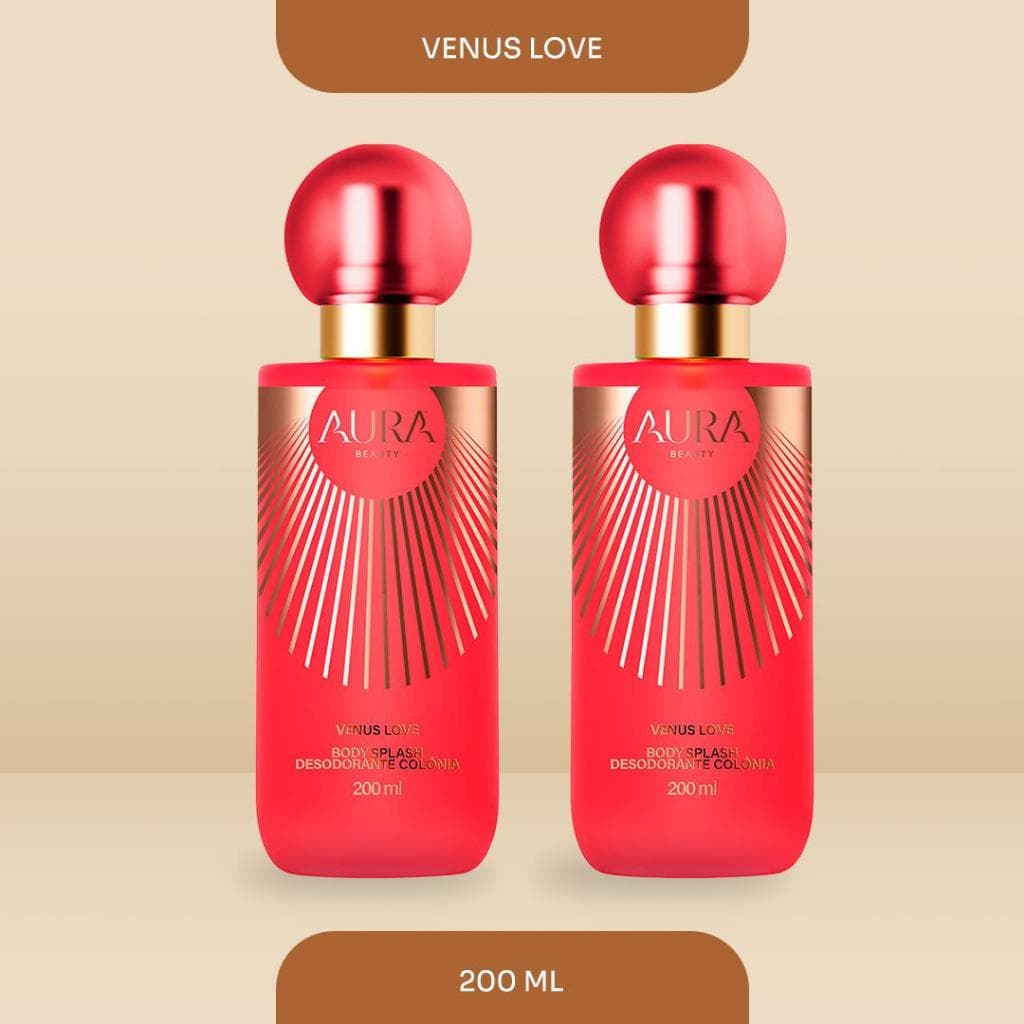 Dupla de Body Splash Venus Love 200ml