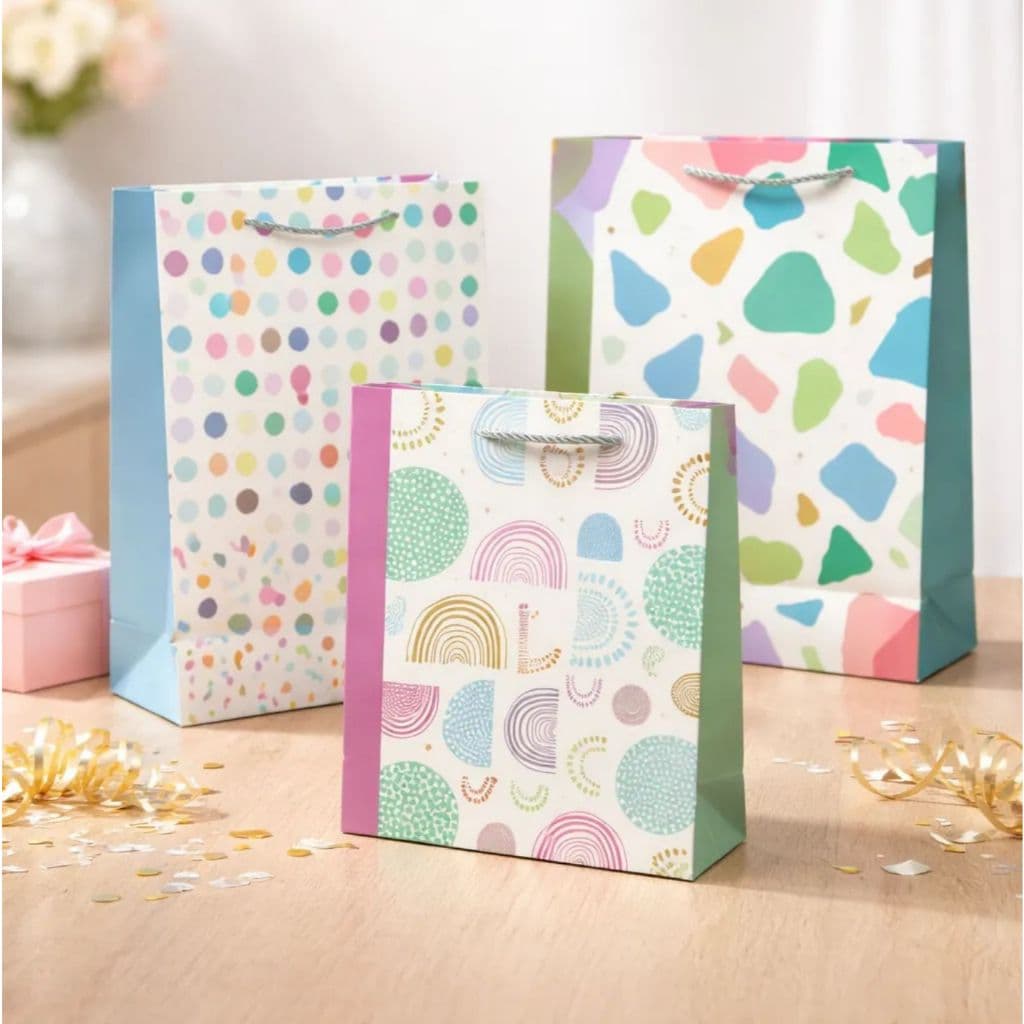 Sacolas de Papel Kraft P M G Sacolas de Lembrancinha Presente Estampada Festa Sacolas Desenhadas