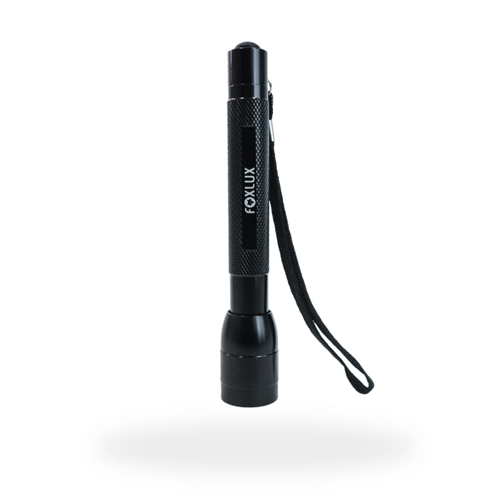 Mini Lanterna LED Foxlux Alumínio 15cm Compacta para Uso Diário, Iluminação Eficiente