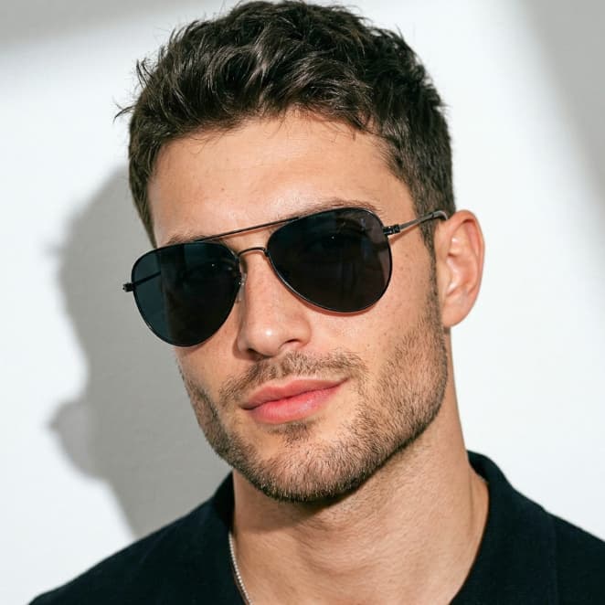 Óculos de Sol Boss Aviador Blogueira Tendência Moda Praia Verão uv400 Unissex