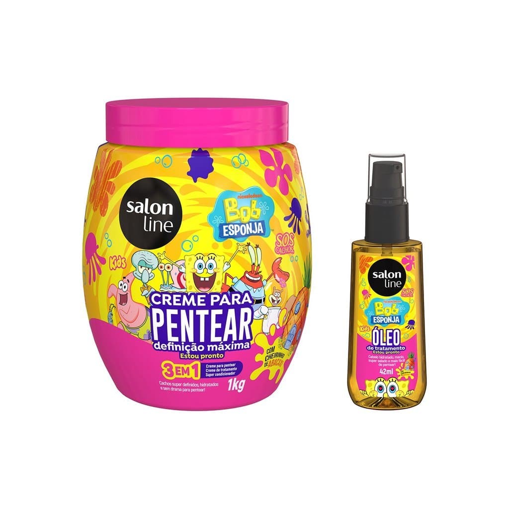 Kit Finalização SOS Cachos Kids Bob Esponja