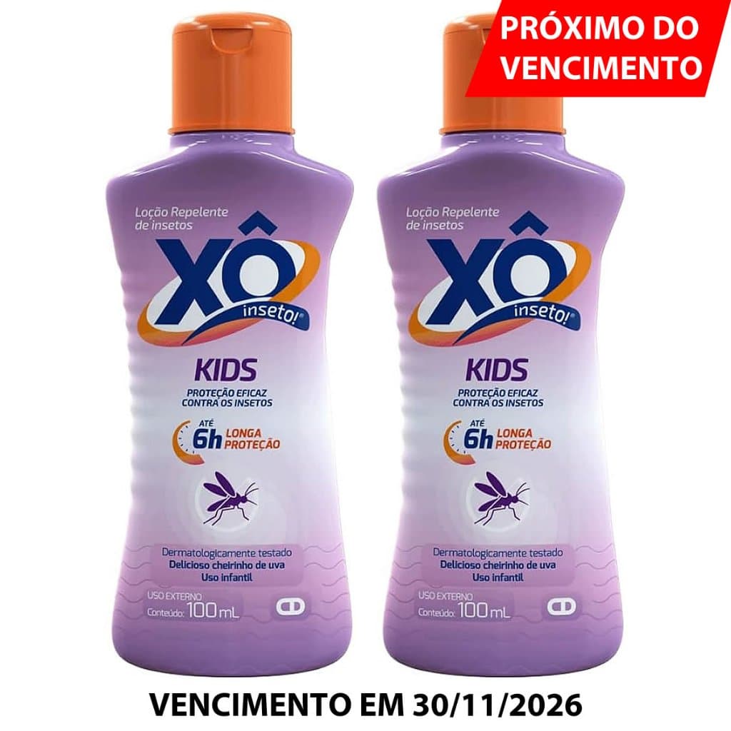 Kit 2 und Xô Inseto Kids Loção 100ml
